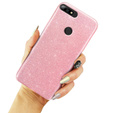 Etui Glitter Case do Huawei Y7 2018, Pink