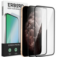 2x Szkło Hartowane do iPhone 12 Pro Max, ERBORD 3D pełne, szybka na cały ekran