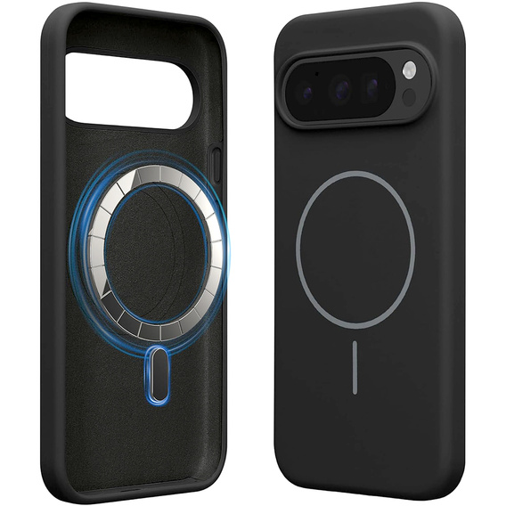 Etui do Google Pixel 10 / 10 Pro, do MagSafe, silikonowe, czarne