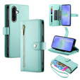Etui z klapką do Samsung Galaxy A36 5G, Wallet Zipper Pocket, zielone