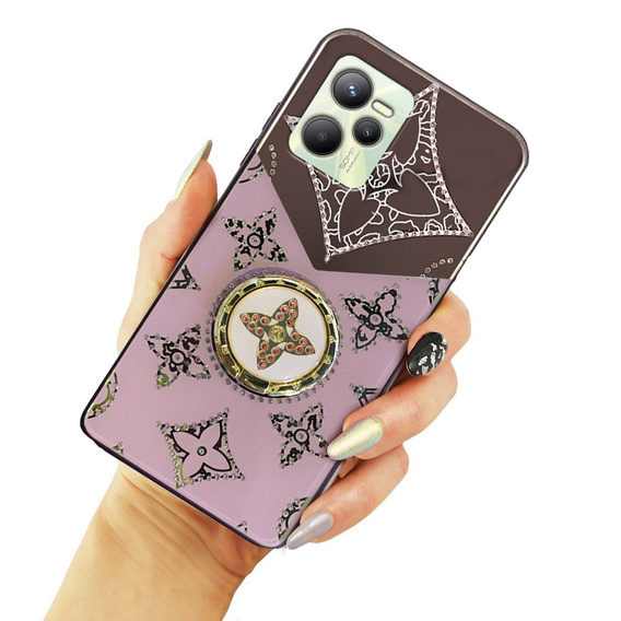 Etui Fashion do Realme C35, fioletowe