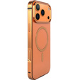 Etui do iPhone 17 Pro, Metal Frame, do MagSafe – pomarańczowe