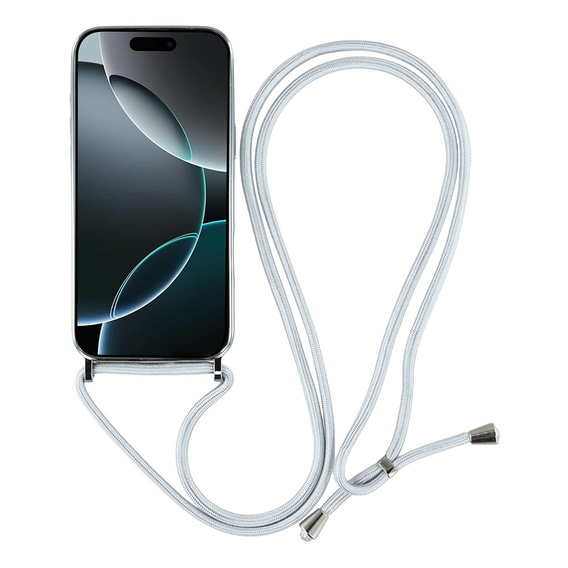 Etui do iPhone 17 Pro Max, Electro MagSafe, srebrne + Smycz