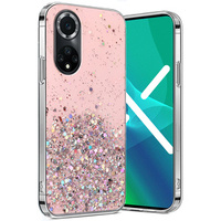 Etui do Huawei Nova 9, Glittery, różowe