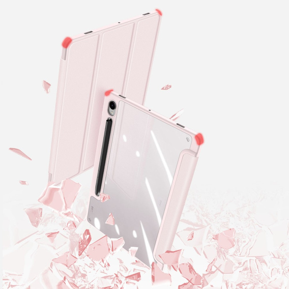 Etui do Samsung Galaxy Tab S10 Lite / S10 FE / S9 FE, Dux Ducis TOBY, różowe