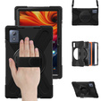 Pancerne etui do Lenovo Tab K11 Plus, z podstawką i paskiem na ramię – czarne