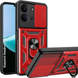 Etui pancerne do Xiaomi Redmi 15C 4G/LTE, CamShield Slide, czerwone