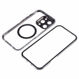 Etui Magnetic Dual Glass MagSafe do iPhone 16 Pro Max, tytanowe