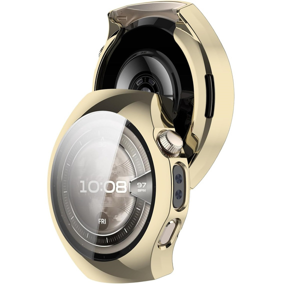 2w1 Etui z Osłoną na ekran do Huawei Watch 5 42mm, Złote
