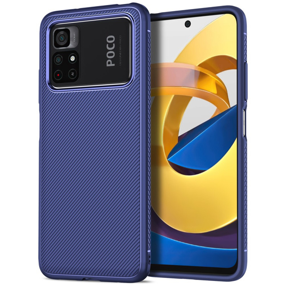 Etui Twill do Xiaomi Poco M4 Pro 4G - Blue