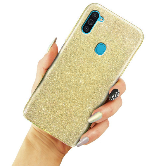 Etui Glitter Case do Samsung Galaxy A11 / M11, Gold