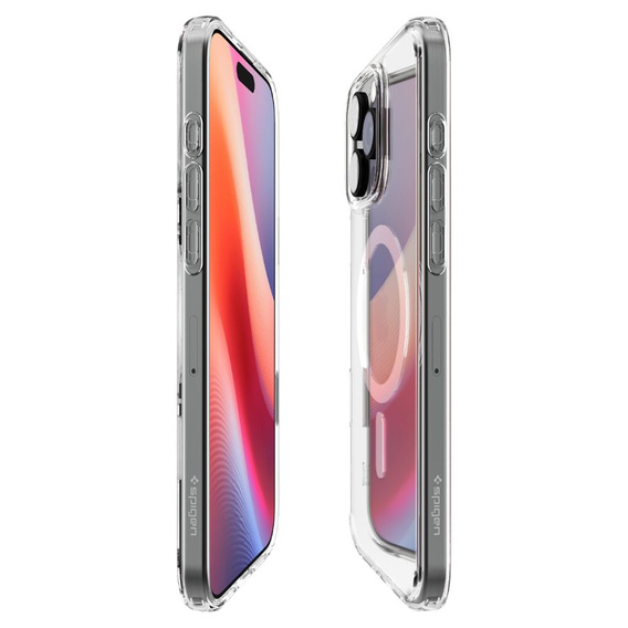 Etui z MagSafe Spigen do iPhone 16 Pro Max, Ultra Hybrid "T", Przezroczyste