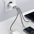 Baseus Compact PD 30W – ładowarka sieciowa z USB-C i 2x USB-A, biała