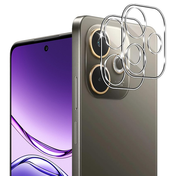 2x Szkło hartowane na aparat ERBORD do Oppo A5 Pro 5G, Przezroczyste