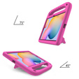 Etui dla dzieci do Samsung Galaxy Tab S6 Lite 10.4" 2020/2022/2024, dziecięce z uchwytem, różowe