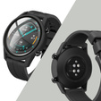 2w1 Etui + Szkło Hartowane do Huawei Watch GT 2 46mm, Czarne