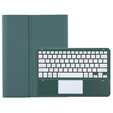 Etui z klawiaturą Bluetooth i touchpadem do Samsung Galaxy Tab S10 FE+ Plus X620/X626B – zielone
