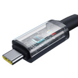 Baseus Crystal Shine – kabel USB‑C do USB‑C 100 W 1,5 m - czarny