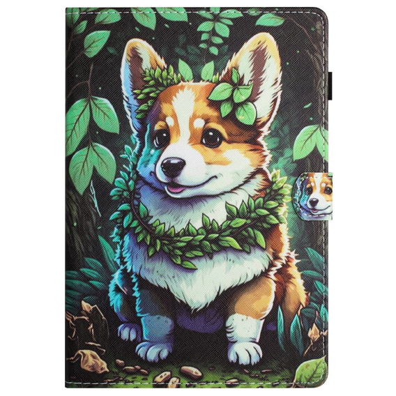 Etui do Lenovo Tab M11, z klapką, corgi dog