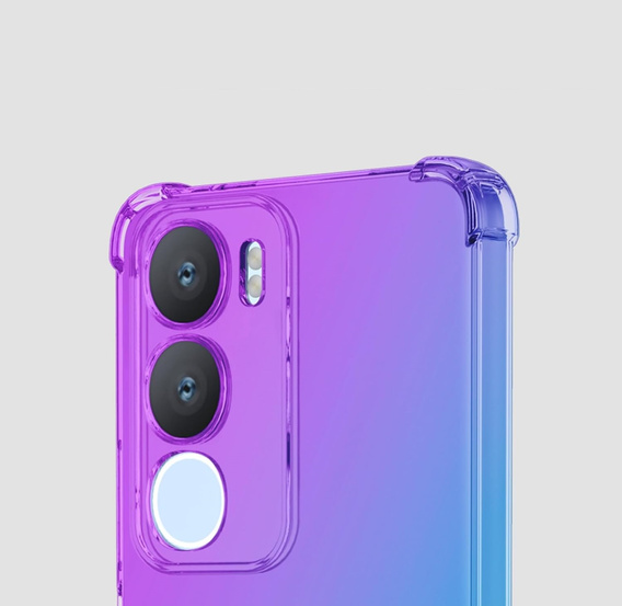 Etui Gradient Dropproof do Vivo Y19s, Fioletowe / niebieskie