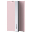 Zestaw Etui do Xiaomi Redmi 12C, Side Magnetic z klapką, Różowe + Szkło