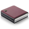 Etui do Samsung Galaxy Z Flip7 FE / Z Flip6, CASEME Litchi Leather, czerwone
