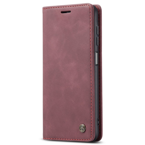 Etui CASEME do Samsung Galaxy A04S / A13 5G, Leather Wallet Case, czerwone