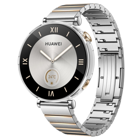 2w1 Etui z Osłoną na ekran do Huawei Watch GT 4 41mm, Przezroczyste