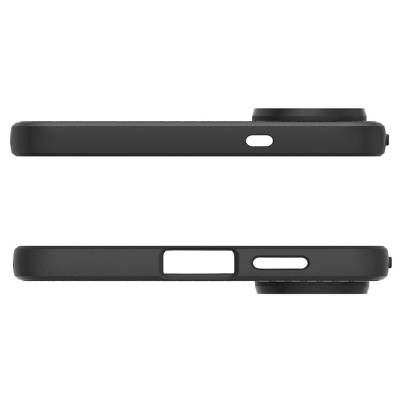 Etui Spigen do Samsung Galaxy S25 Edge, Liquid Air, czarne + Szkło Hartowane 9H