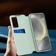 Etui do Samsung Galaxy A56 5G – Smart View z kieszenią na kartę, zielone