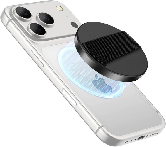 SURITCH MagSafe Magnetyczny uchwyt na palec, czarny