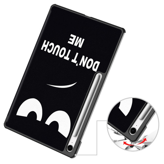 Etui z nadrukiem do Samsung Galaxy Tab S10 FE+ Plus – styl i ochrona w jednym - don't touch me