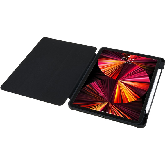 Etui do iPad Pro 11" 2022/2021/2020/2018 (4/3/2/1 gen.), Smartcase Hybrid, z miejscem na rysik, czarne