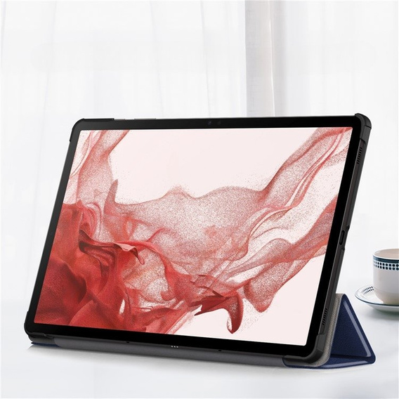 Etui do Samsung Galaxy Tab S9 Plus, Smartcase z miejscem na rysik, niebieskie