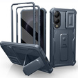 Dexnor wytrzymałe etui do Samsung Galaxy S25 Edge z osłoną kamery i podstawką - granatowe