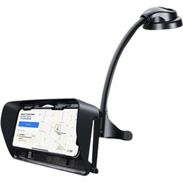 Uchwyt samochodowy do kokpitu / szyby, z przyssawką, obrotowy, czarny