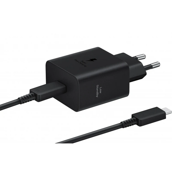 Ładowarka sieciowa Samsung 45W GaN z kablem USB-C, EP-T4511XBEGEU
