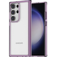 Etui do Samsung Galaxy S23 Ultra, Fusion Hybrid, przezroczyste / fioletowe