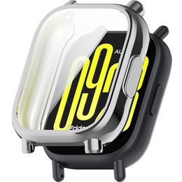 2w1 Etui z Osłoną na ekran do Xiaomi Redmi Watch 5 Active, Srebrne