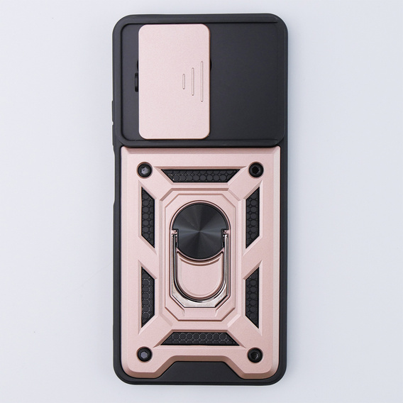 Etui pancerne do Realme 11 5G, CamShield Slide, różowe rose gold