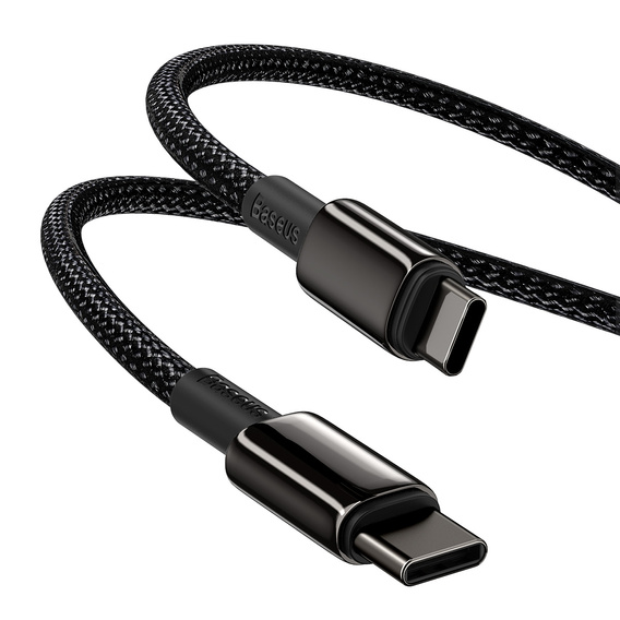 Baseus kabel Tungsten USB‑C→USB‑C 1 m 100 W - Czarny
