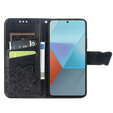 Etui z klapką do Xiaomi Redmi Note 13 Pro 5G, Butterfly, czarne