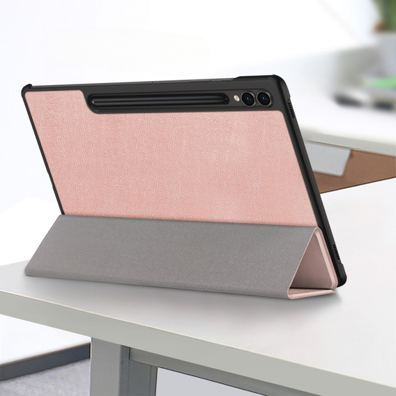 Etui do Samsung Galaxy Tab S9 FE+ Plus, Smartcase z miejscem na rysik, różowe rose gold