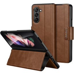 Etui z klapką do Samsung Galaxy Z Fold6 5G, Wallet, brązowe