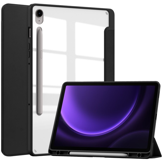Etui do Samsung Galaxy Tab S9 FE / S10 FE, Smartcase Hybrid, z miejscem na rysik, czarne