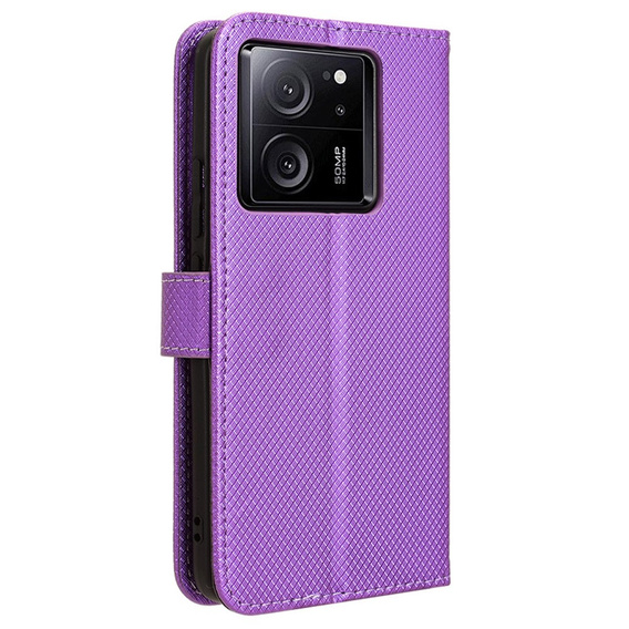 Etui z klapką do Xiaomi 13T / 13T Pro, Smart Magnet, fioletowe
