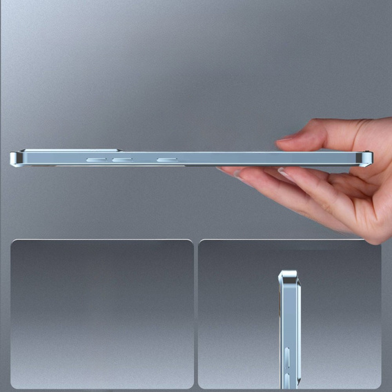Etui z ochroną aparatu do Samsung Galaxy S20 FE, CamShield MagSafe, przezroczyste / niebieskie