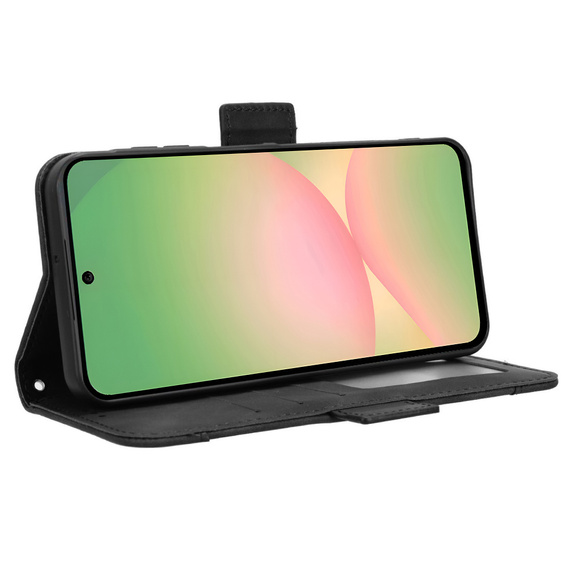 Etui z klapką do Samsung Galaxy A56 5G, Card Slot, czarne