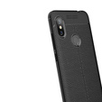 Czarne Etui Football Grain TPU Case Xiaomi Redmi Note 6 Pro