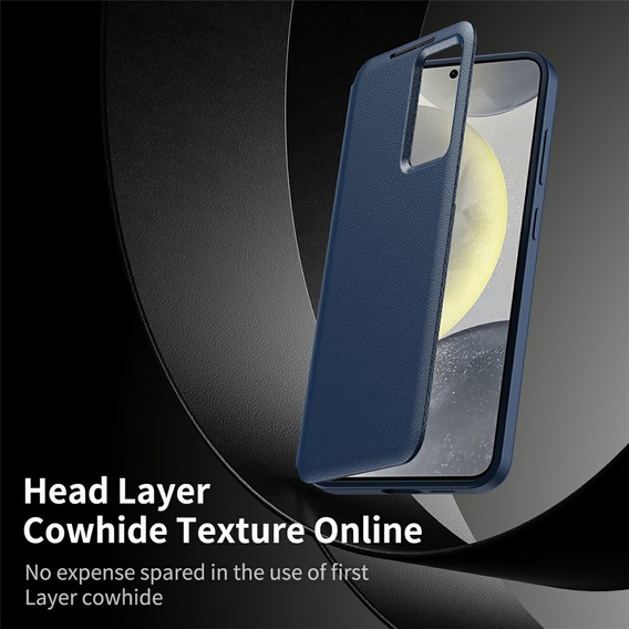 Etui do Samsung Galaxy S26 Ultra, Smart View Wallet, granatowe